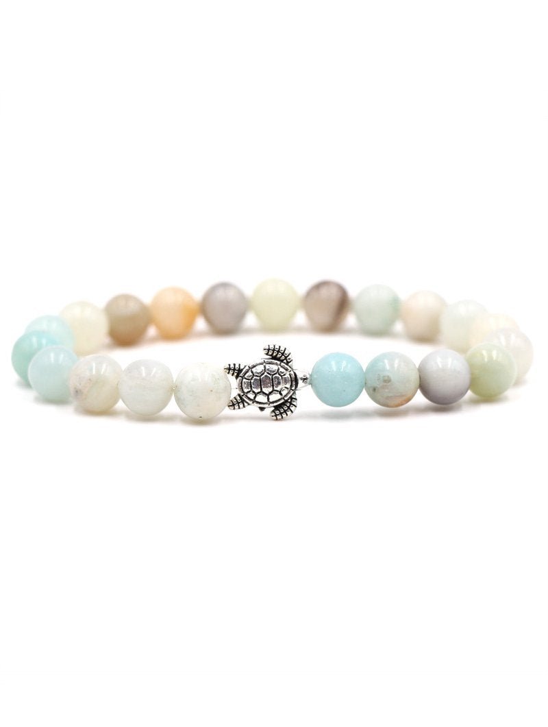 Natural Stone Solid Color Turtle Bracelet - Bonlax - Bonlax