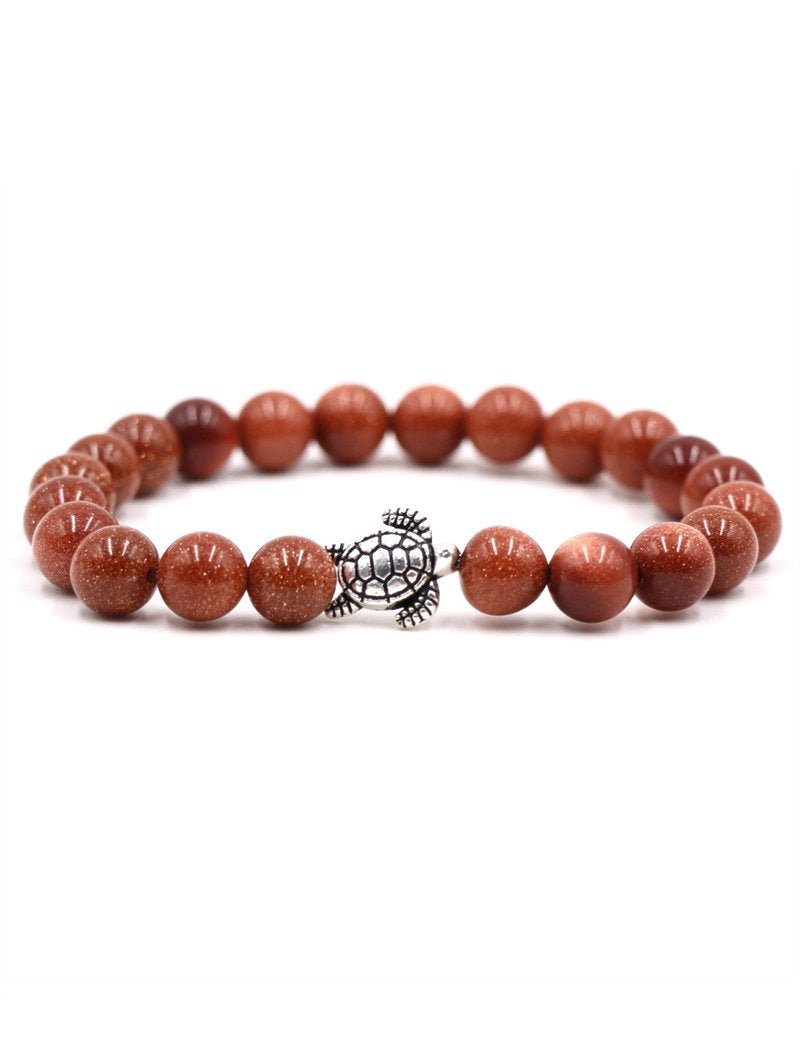 Natural Stone Solid Color Turtle Bracelet - Bonlax - Bonlax