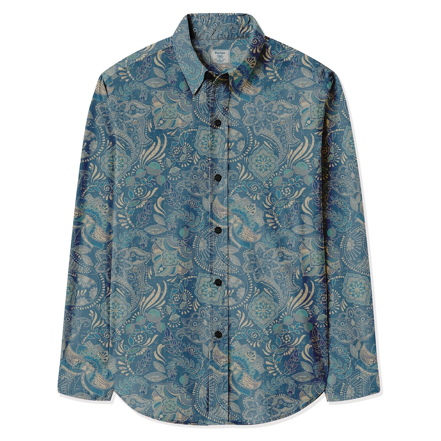 Oriental Style Exquisite Print Long Sleeve Shirt - Bonlax - Bonlax