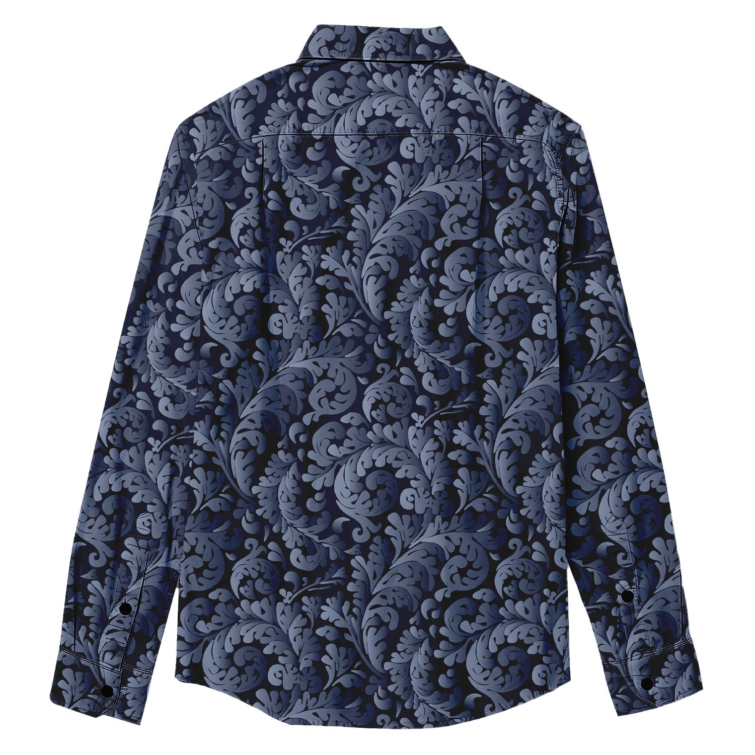 Personalized Leaves Print Long Sleeve Shirt - Bonlax - Bonlax