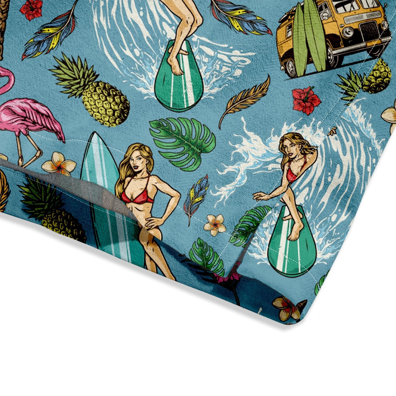 Sea Surf Bus Print Short Sleeve Shirt - Bonlax - Bonlax