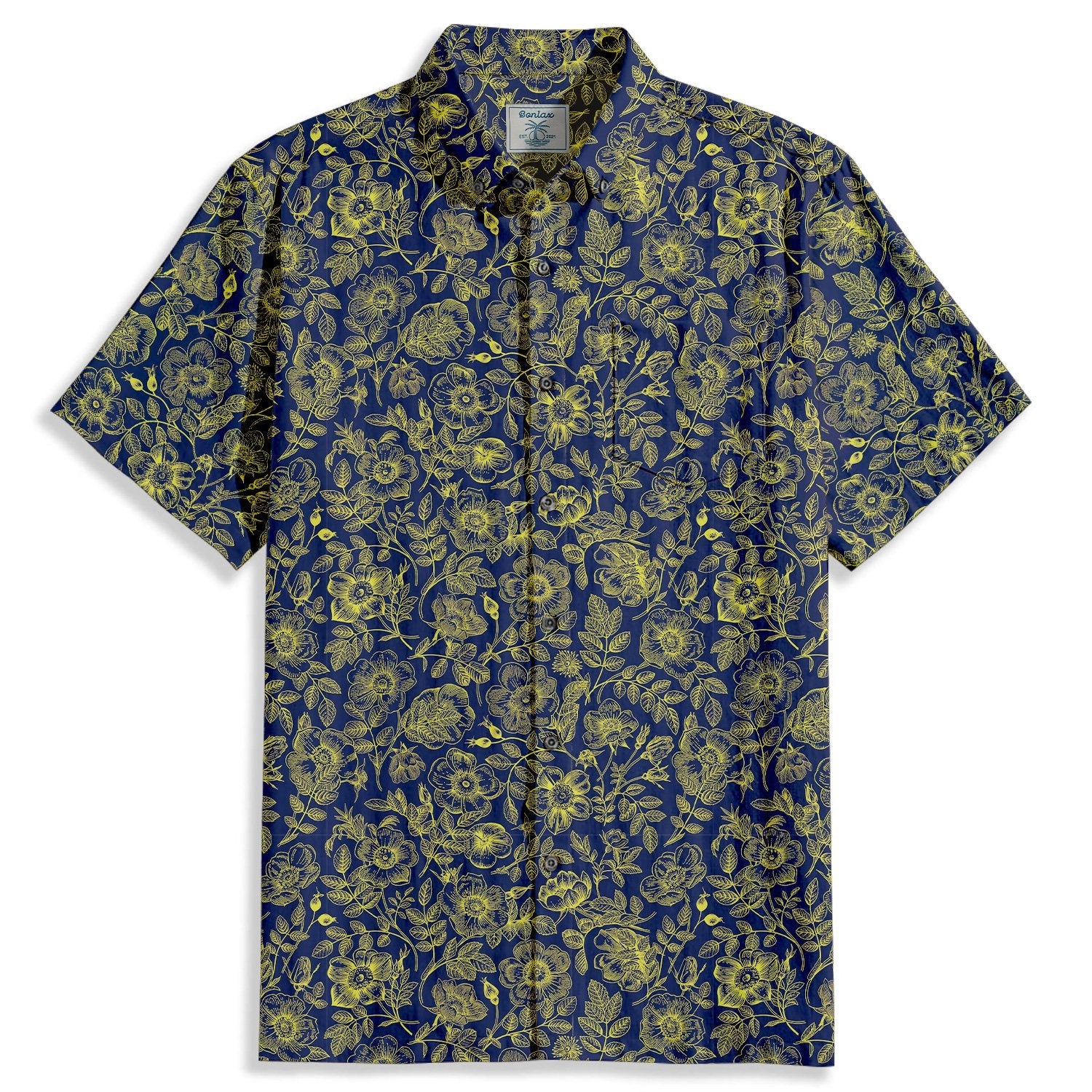 Simple Flower Buds Plants Short Sleeve Shirt - Bonlax - Bonlax