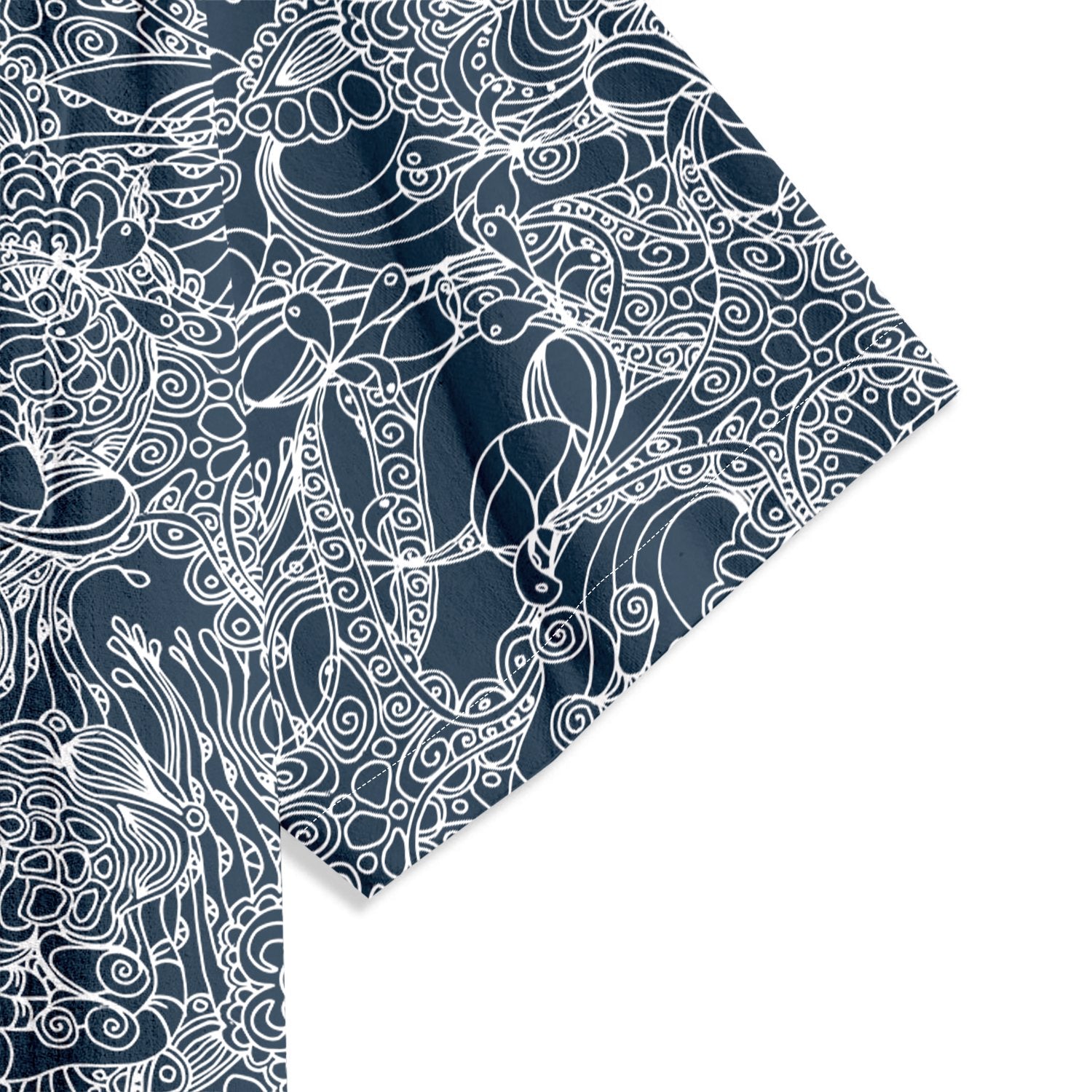 Spiral Curve Line Pattern Short Sleeve Shirt - Bonlax - Bonlax