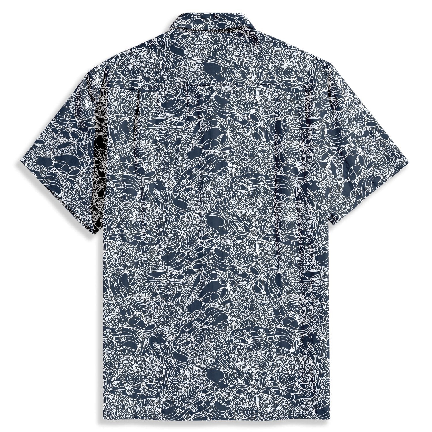 Spiral Curve Line Pattern Short Sleeve Shirt - Bonlax - Bonlax