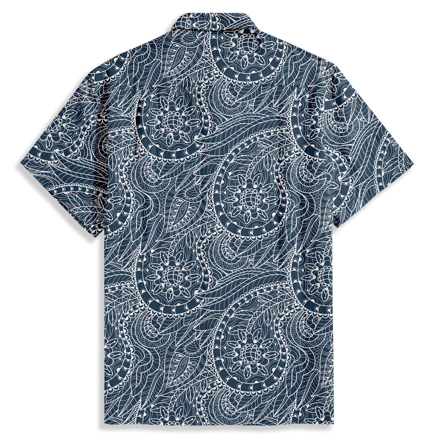 Spiral Paisley Pattern Short Sleeve Shirt - Bonlax - Bonlax