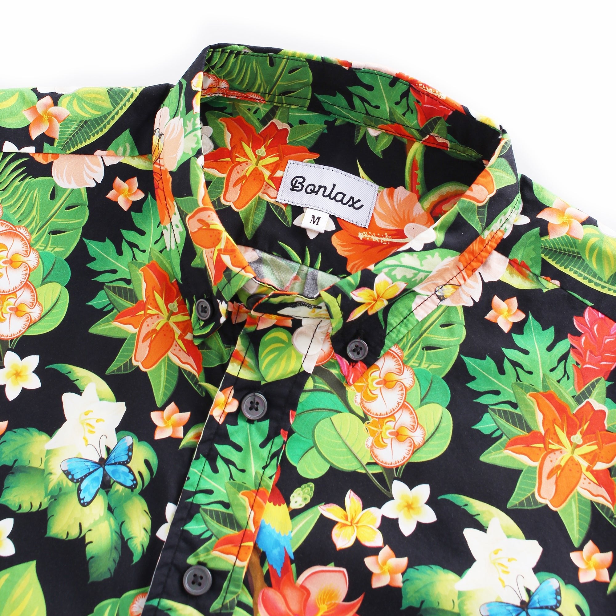 Tropical Jungle Theme Hawaiian Shirt - Bonlax - Bonlax