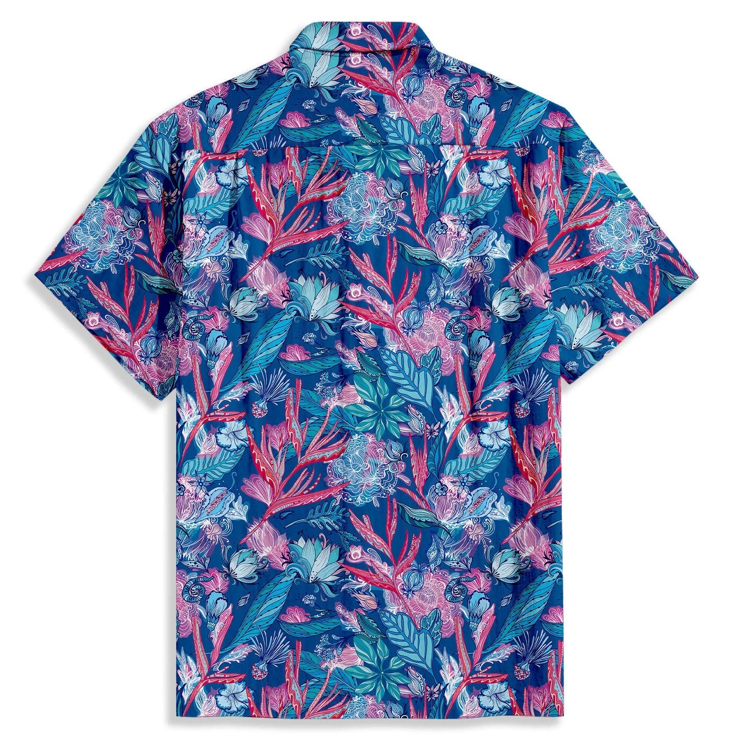 Tropical Plant Pattern Short Sleeve Shirt - Bonlax - Bonlax