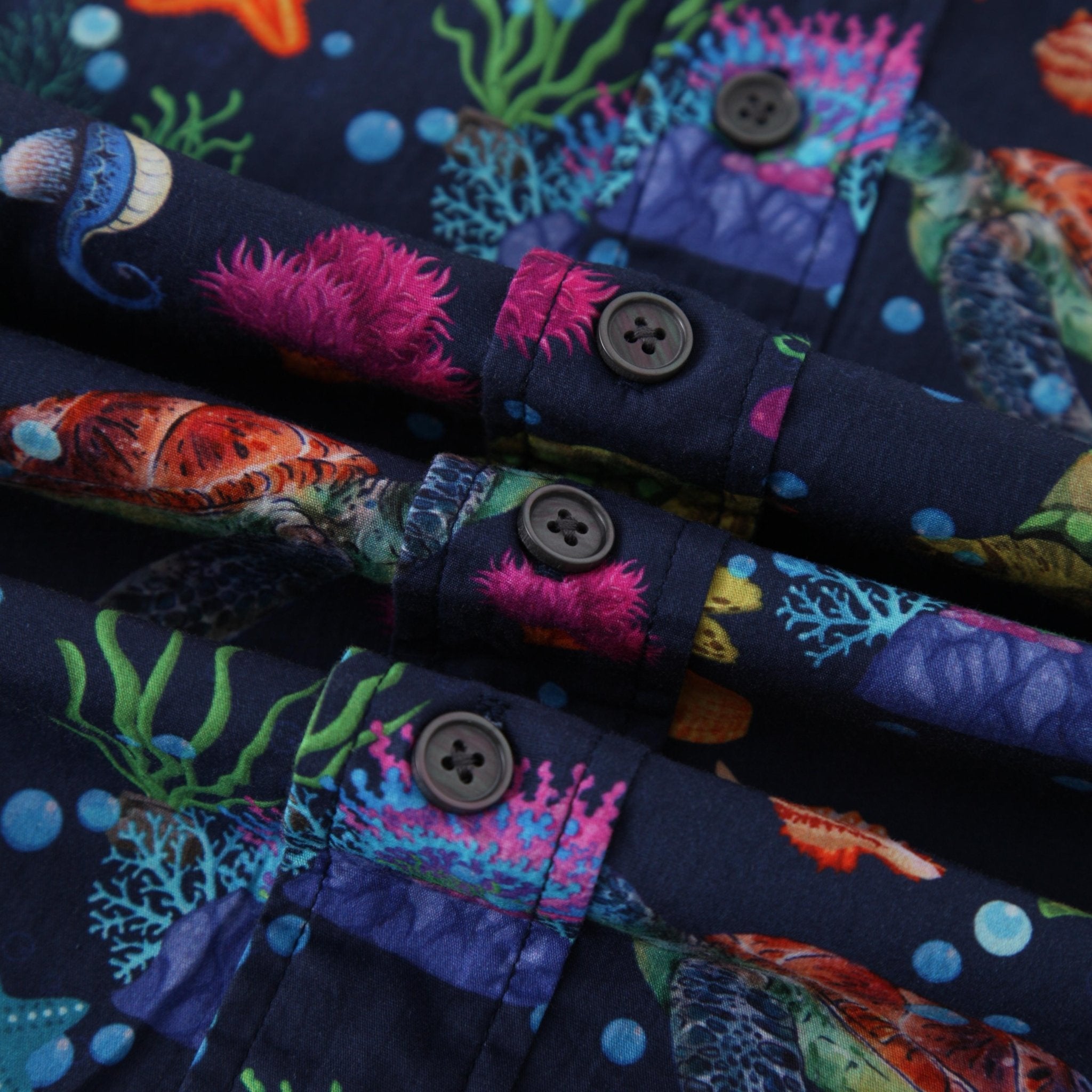 Turtle Shell Pattern Short Sleeve Beach Shirt - Bonlax - Bonlax