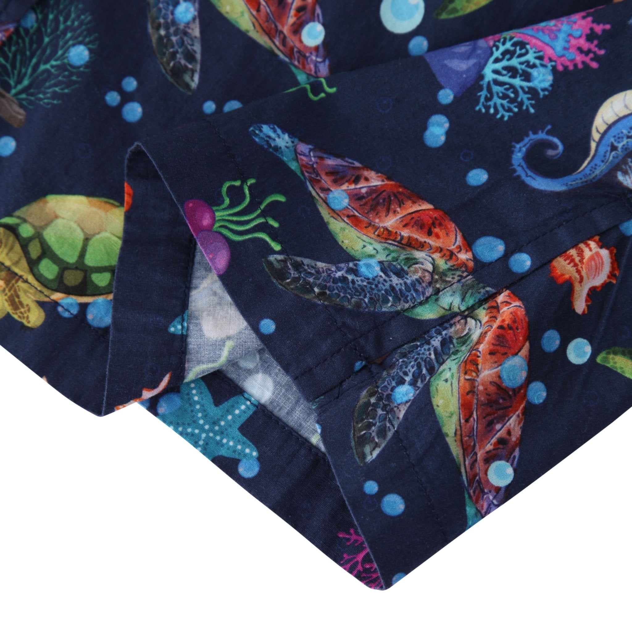 Turtle Shell Pattern Short Sleeve Beach Shirt - Bonlax - Bonlax