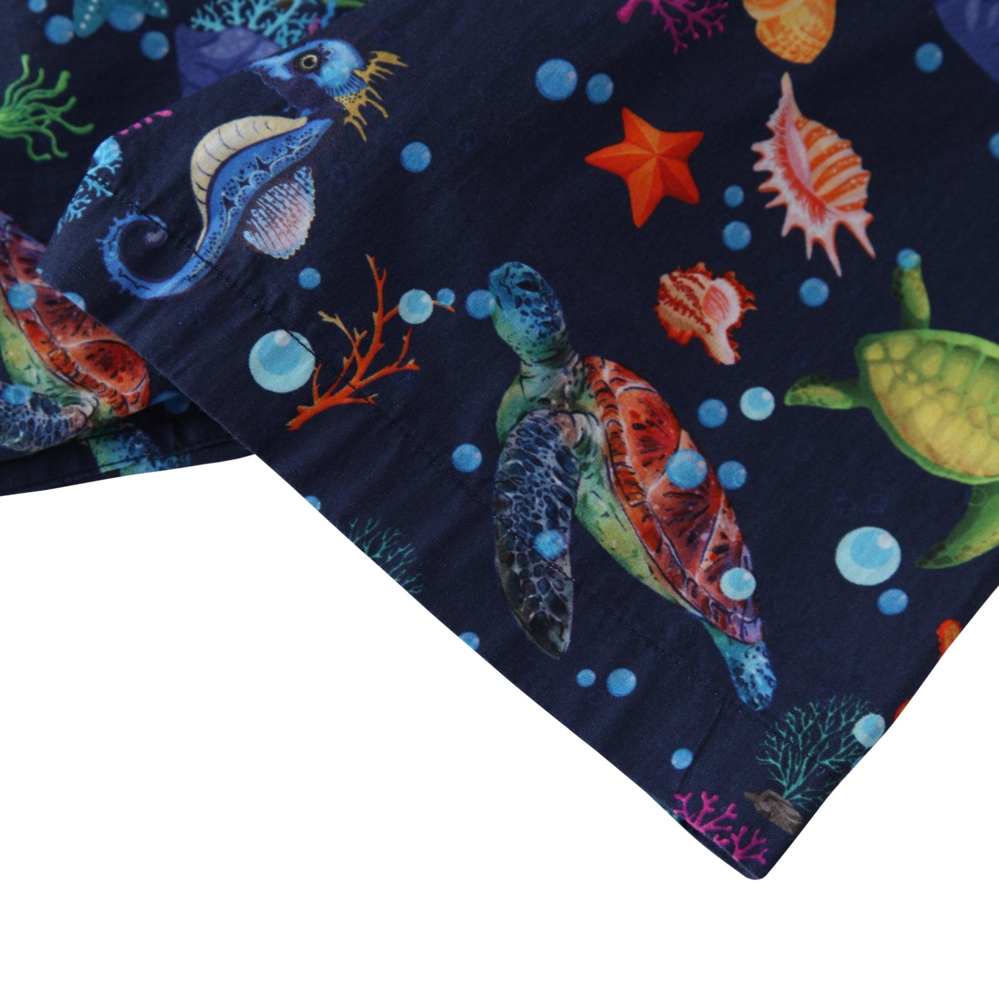 Turtle Shell Pattern Short Sleeve Beach Shirt - Bonlax - Bonlax