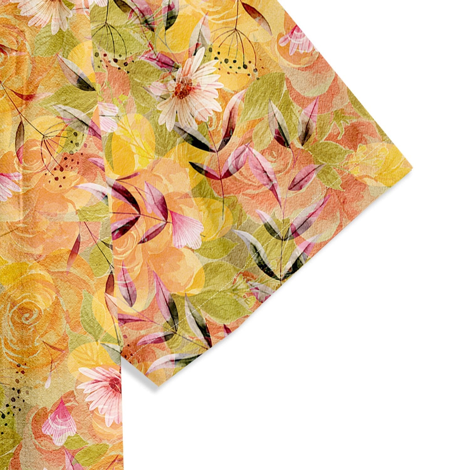 Watercolor Flower Pattern Short Sleeve Shirt - Bonlax - Bonlax