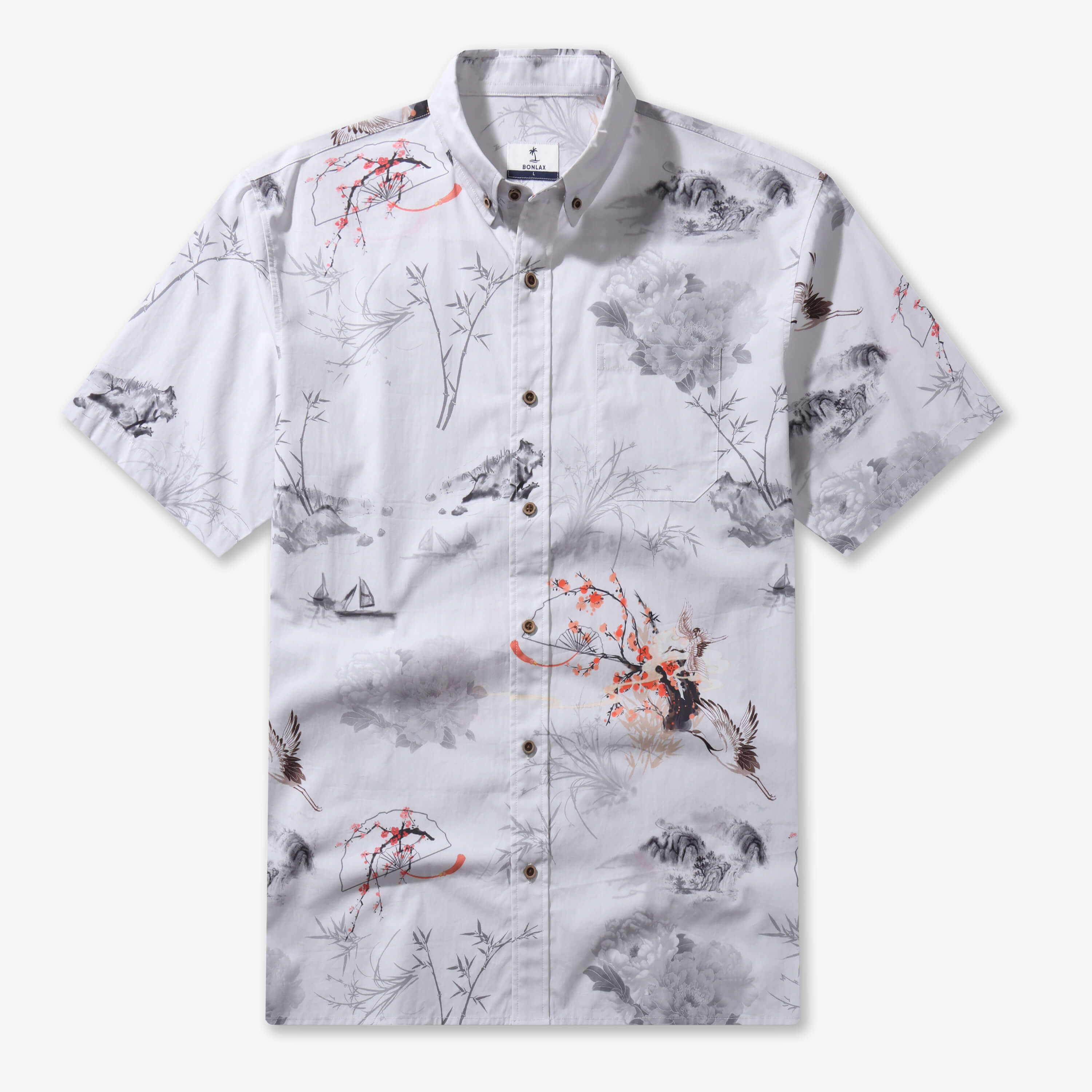 Oriental Poetic Landscape Shirt