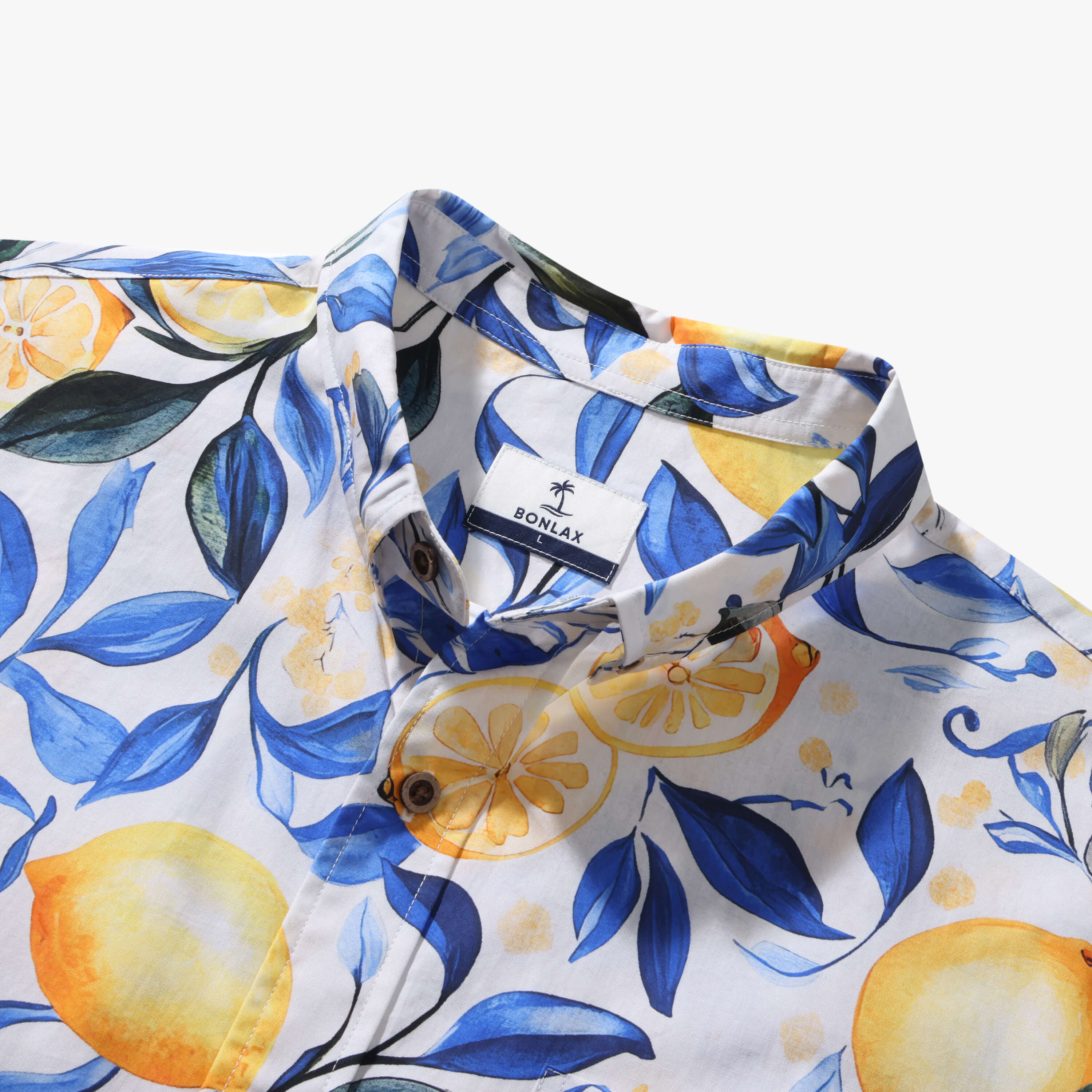 Men's Amalfi Lemons Shirt | Italian Mediterranean Print | Bonlax