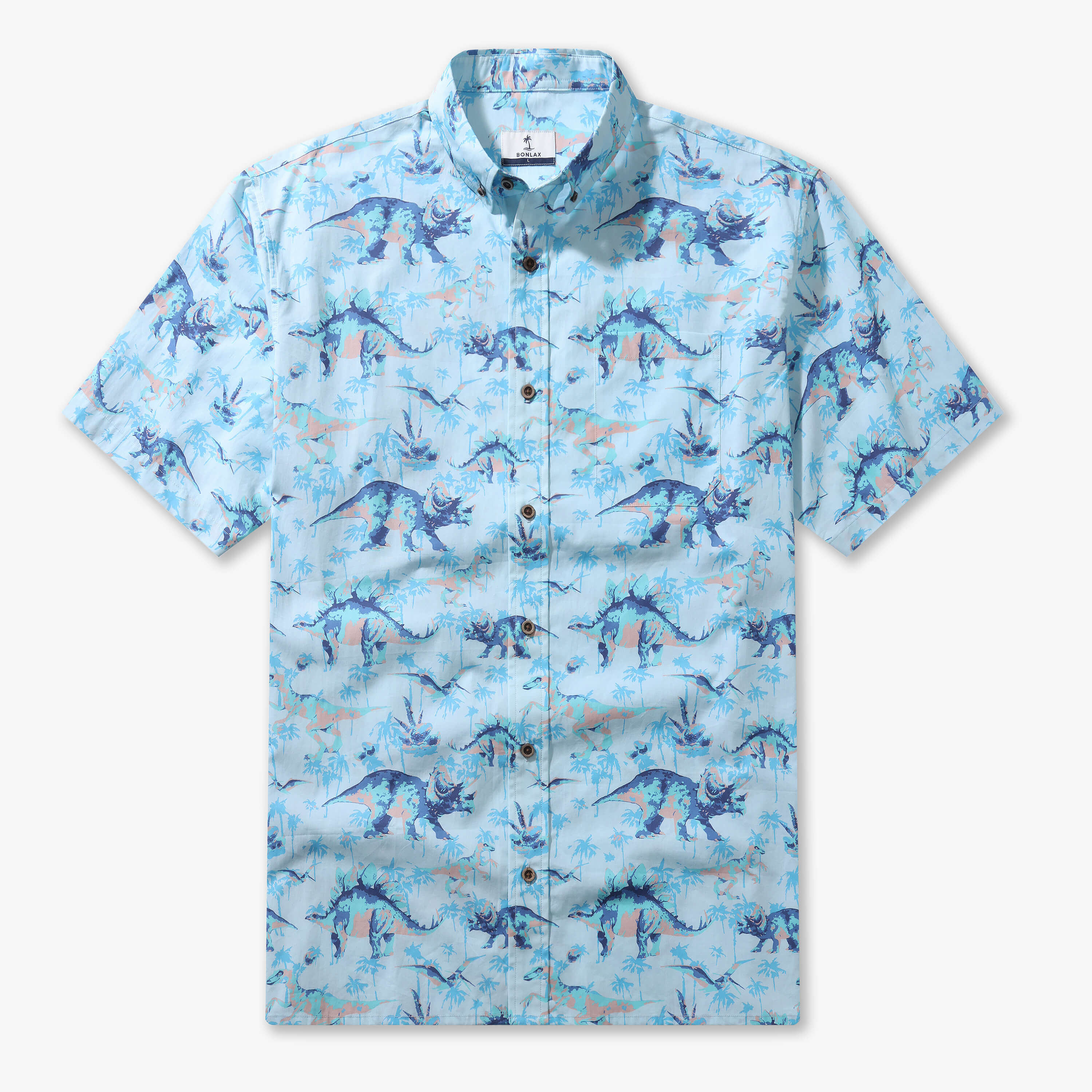 Dinosaur Print Hawaiian Shirt - Bonlax