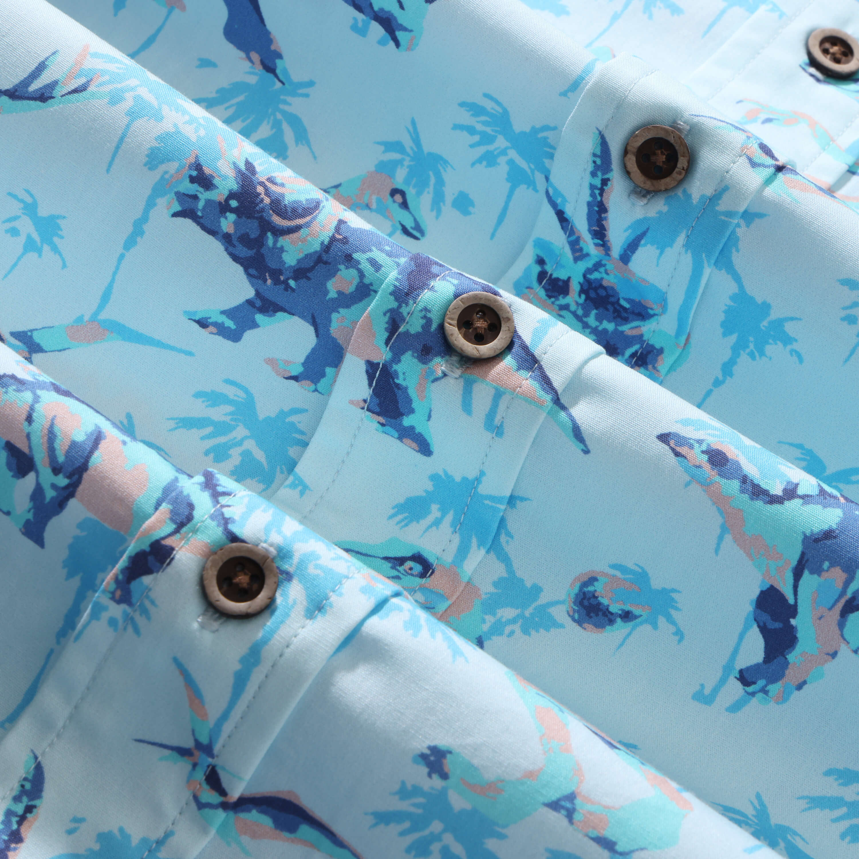 Dinosaur Print Hawaiian Shirt - Bonlax