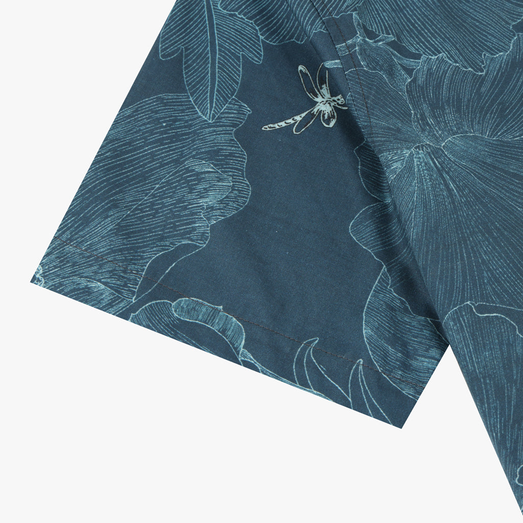 Indigo Floral Elephant Whisper