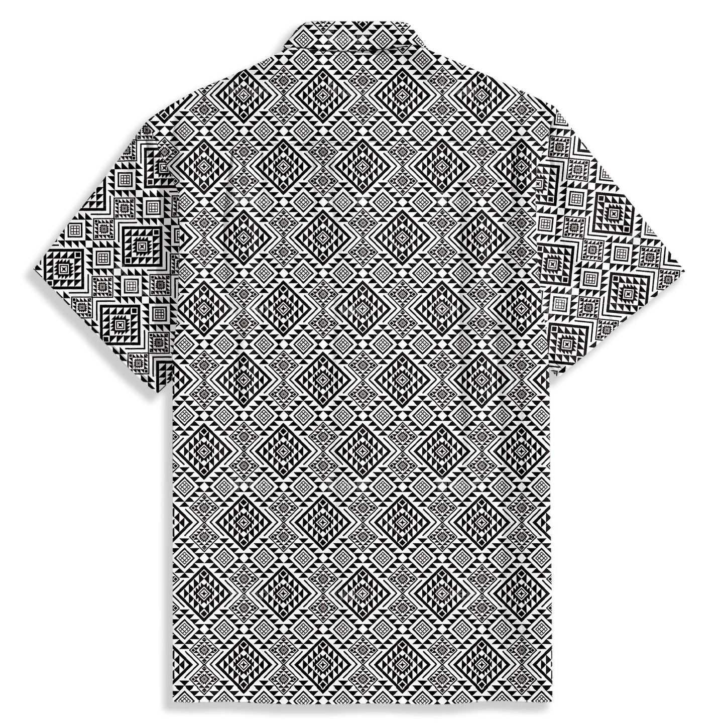 Bohemian Geometric Pattern Hawaiian Shirt - Bonlax