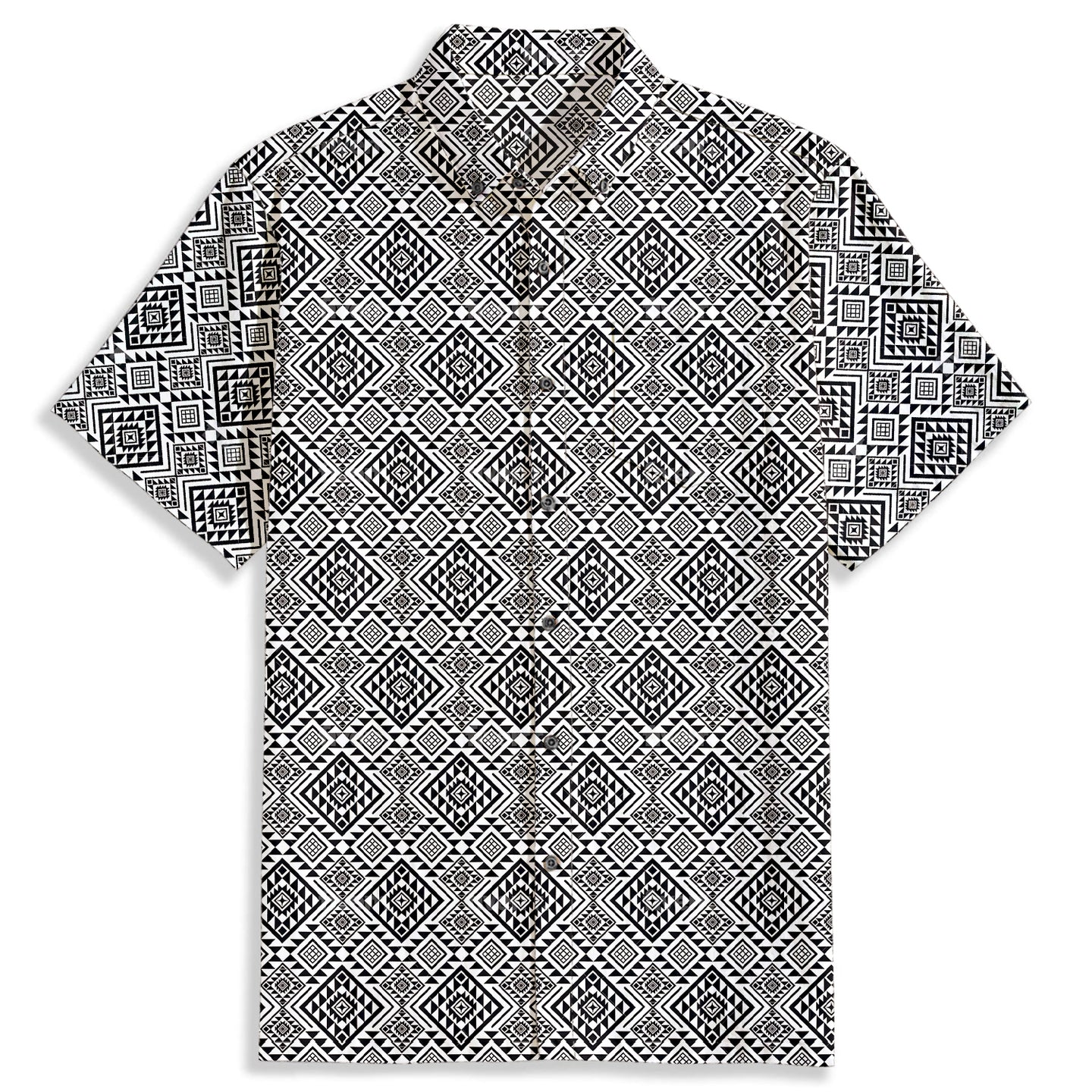 Bohemian Geometric Pattern Hawaiian Shirt - Bonlax