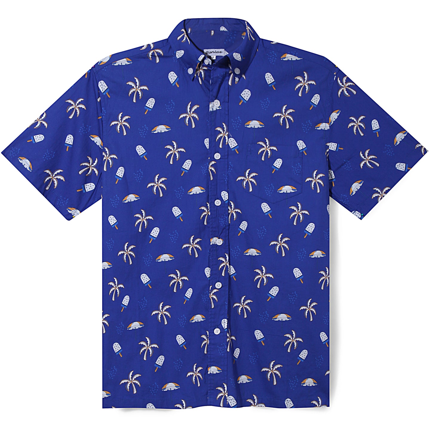 Ice Cream Coconut Tree Short Sleeve Shirt - Bonlax