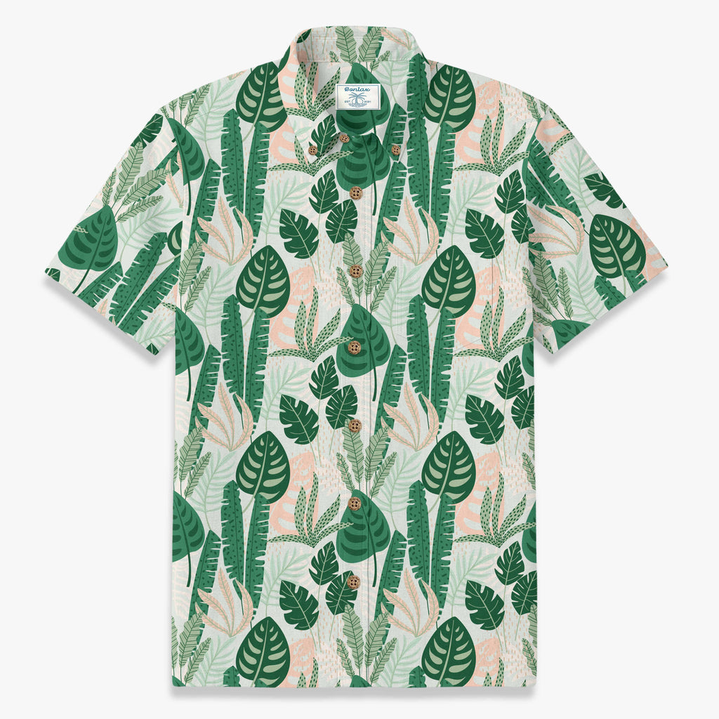 Tropical green leaves