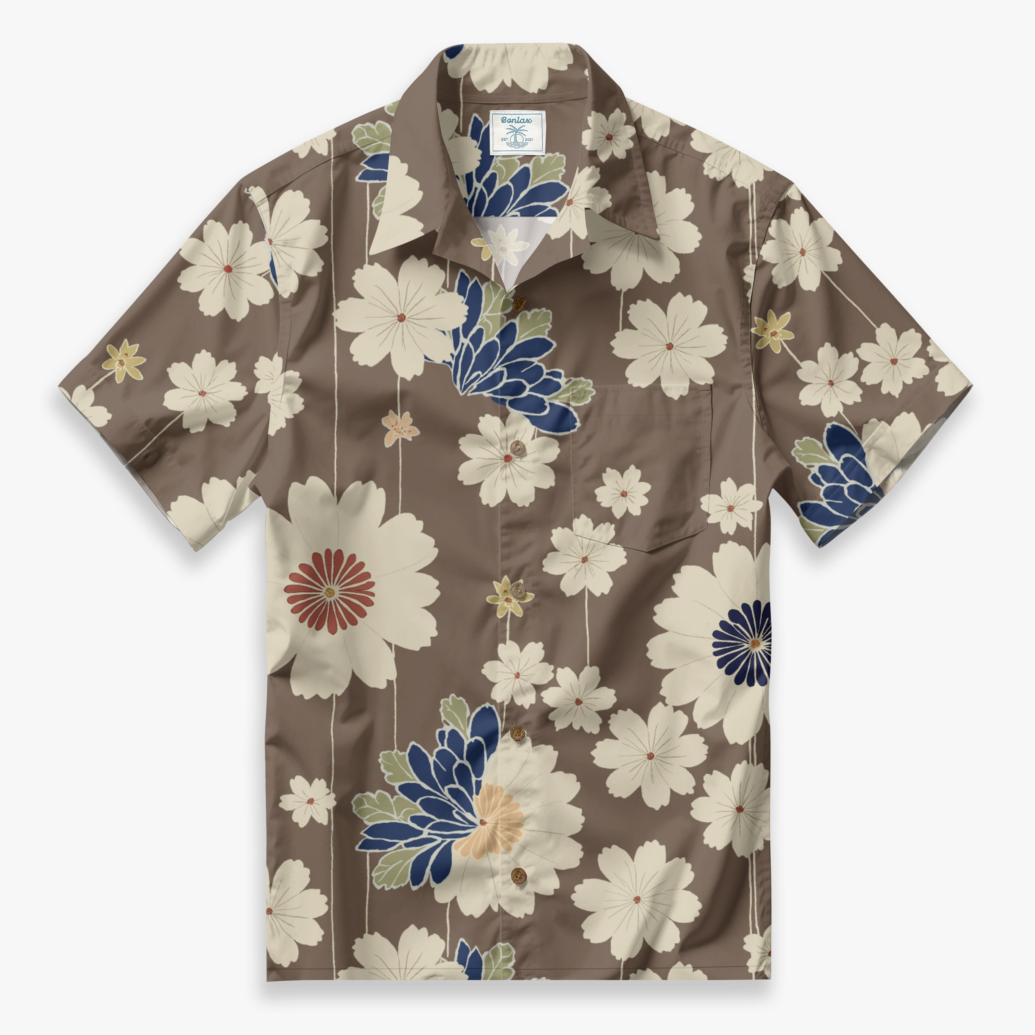 Daisy in oil painting style Camp Shirt