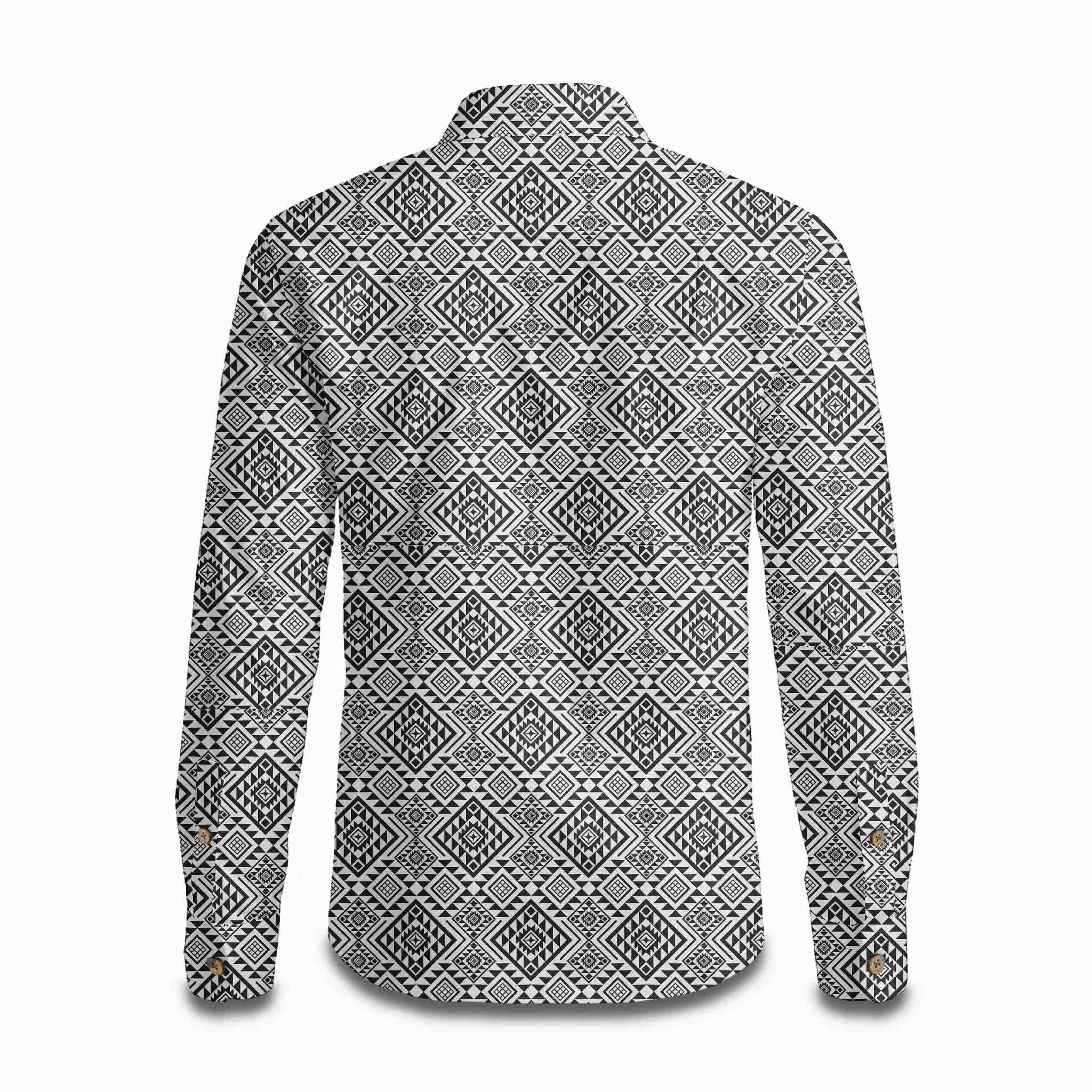 Bohemian Geometric Long Sleeve Shirt