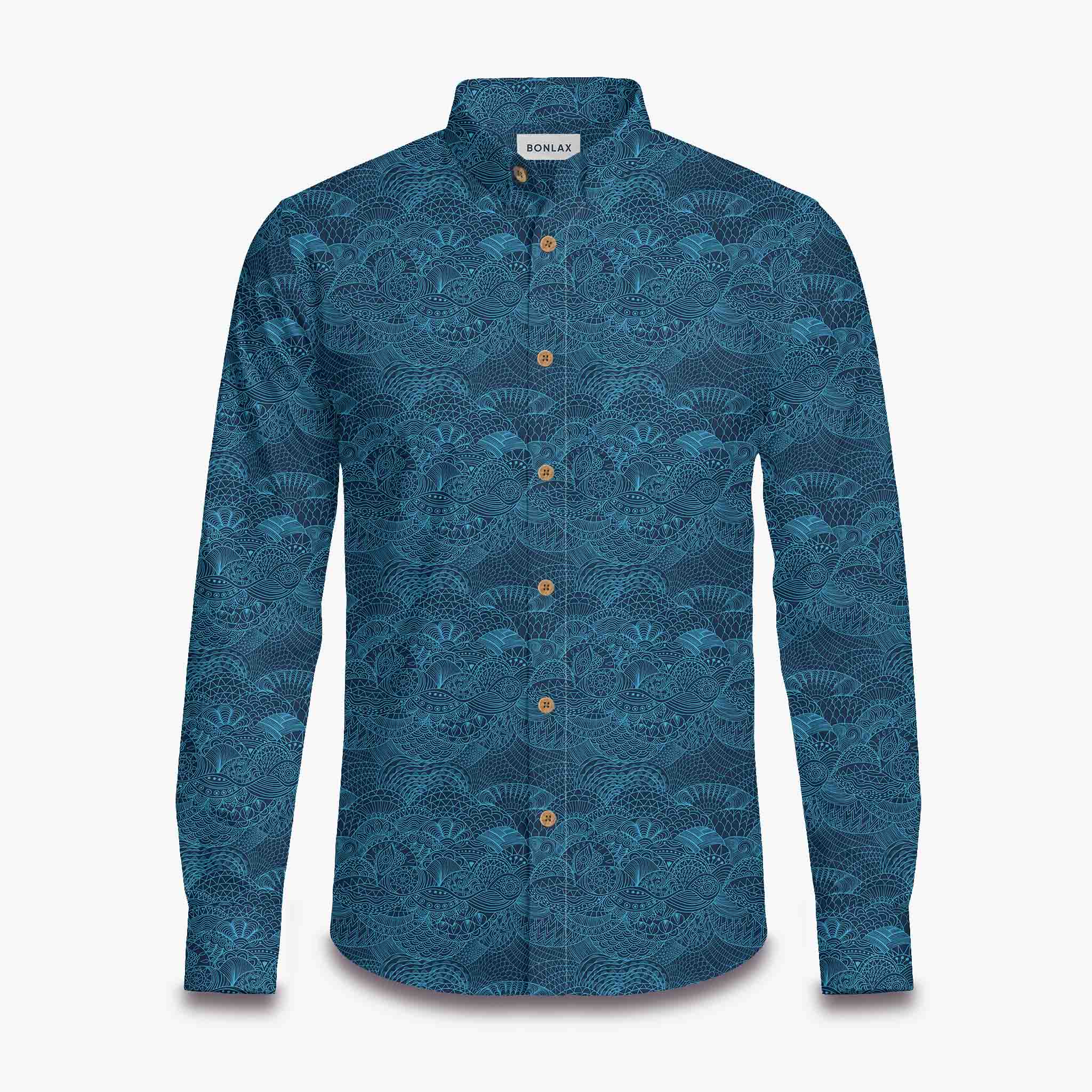 Abstract Lines Long Sleeve Shirt