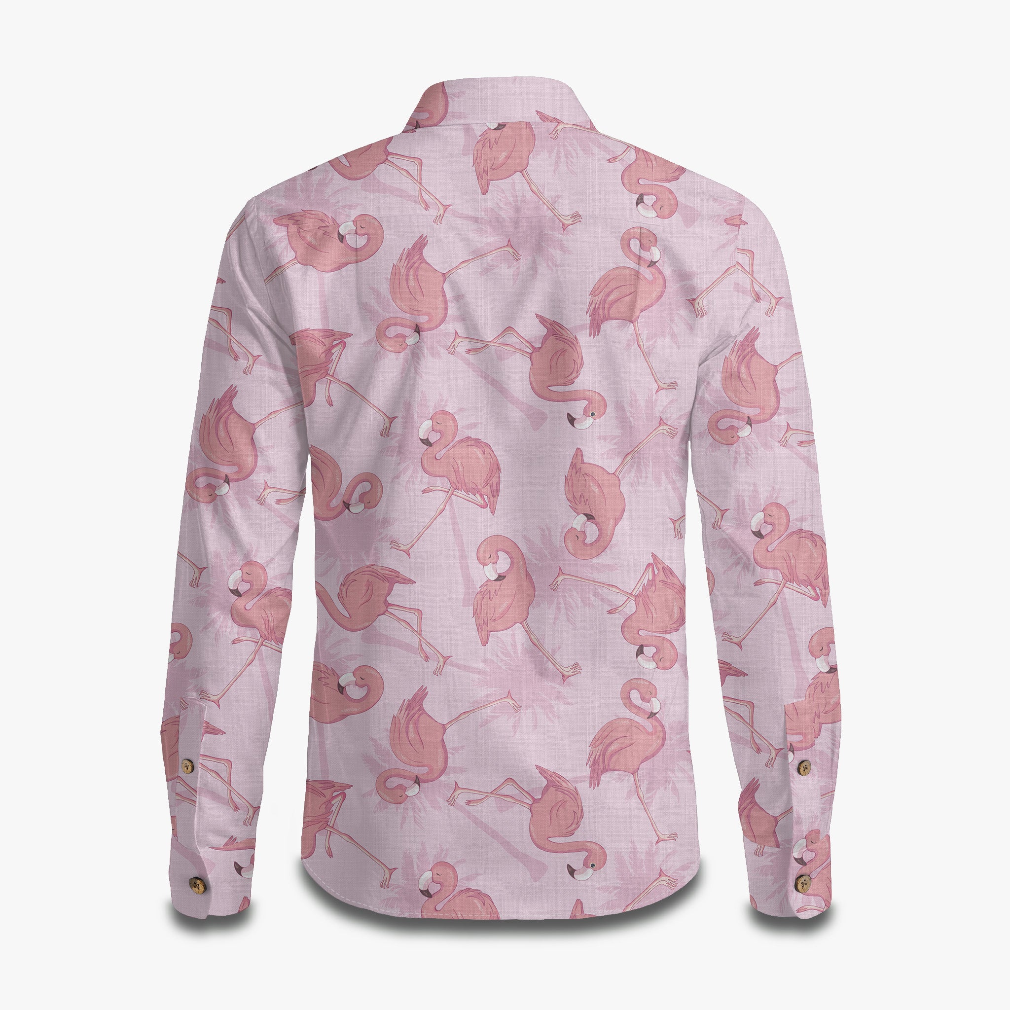 Tropical Flamingo Long Sleeve Shirt