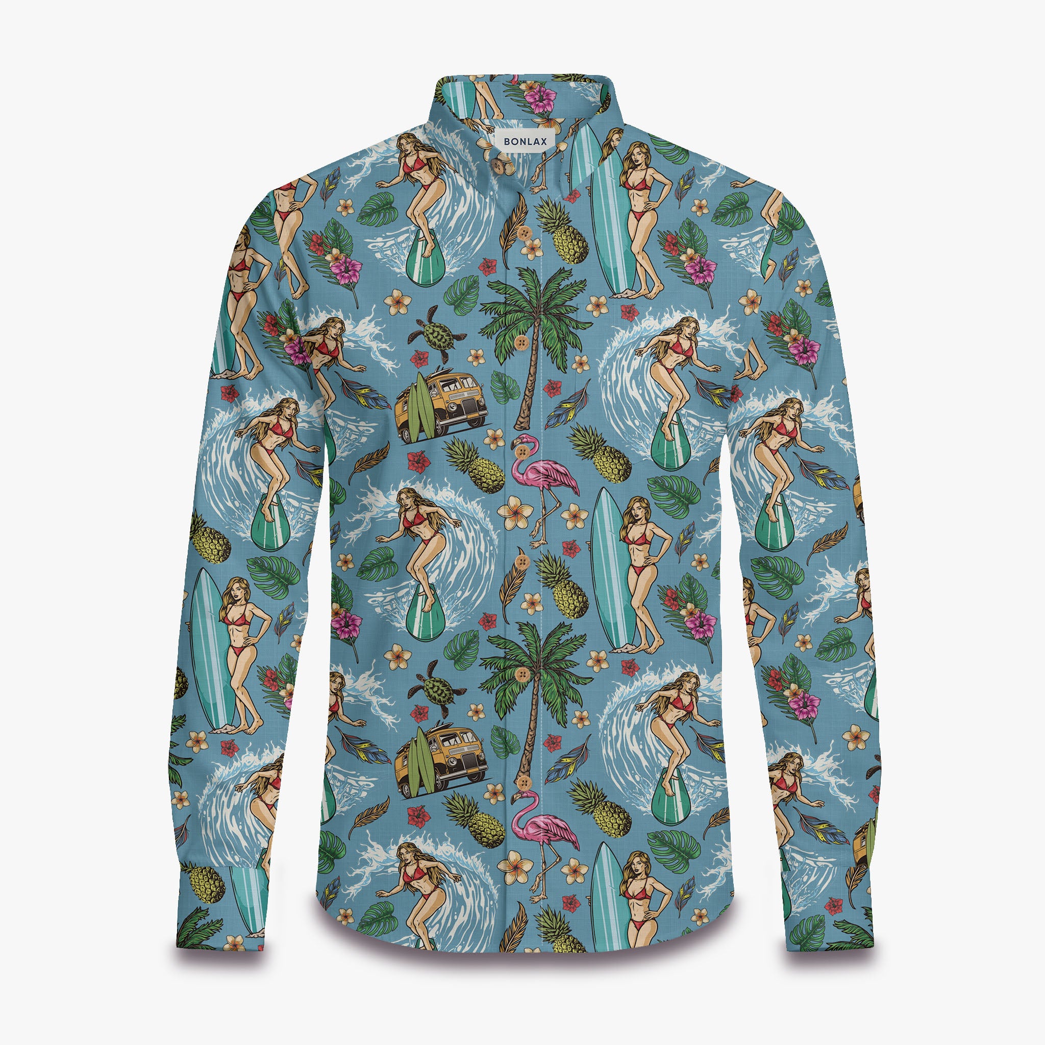 Sea Surf Bus Long Sleeve Shirt