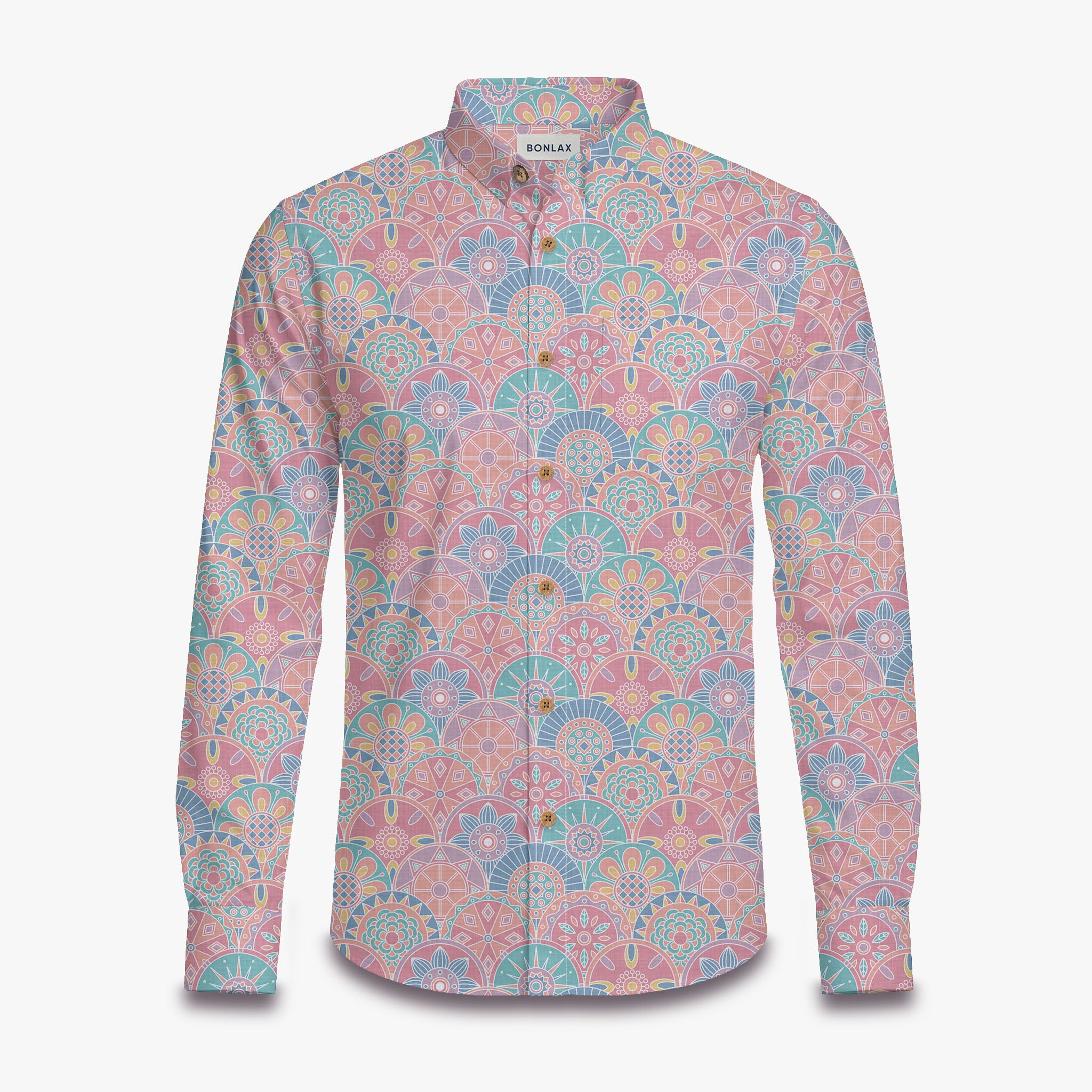 Colorful Abstract Pattern Long Sleeve Shirt
