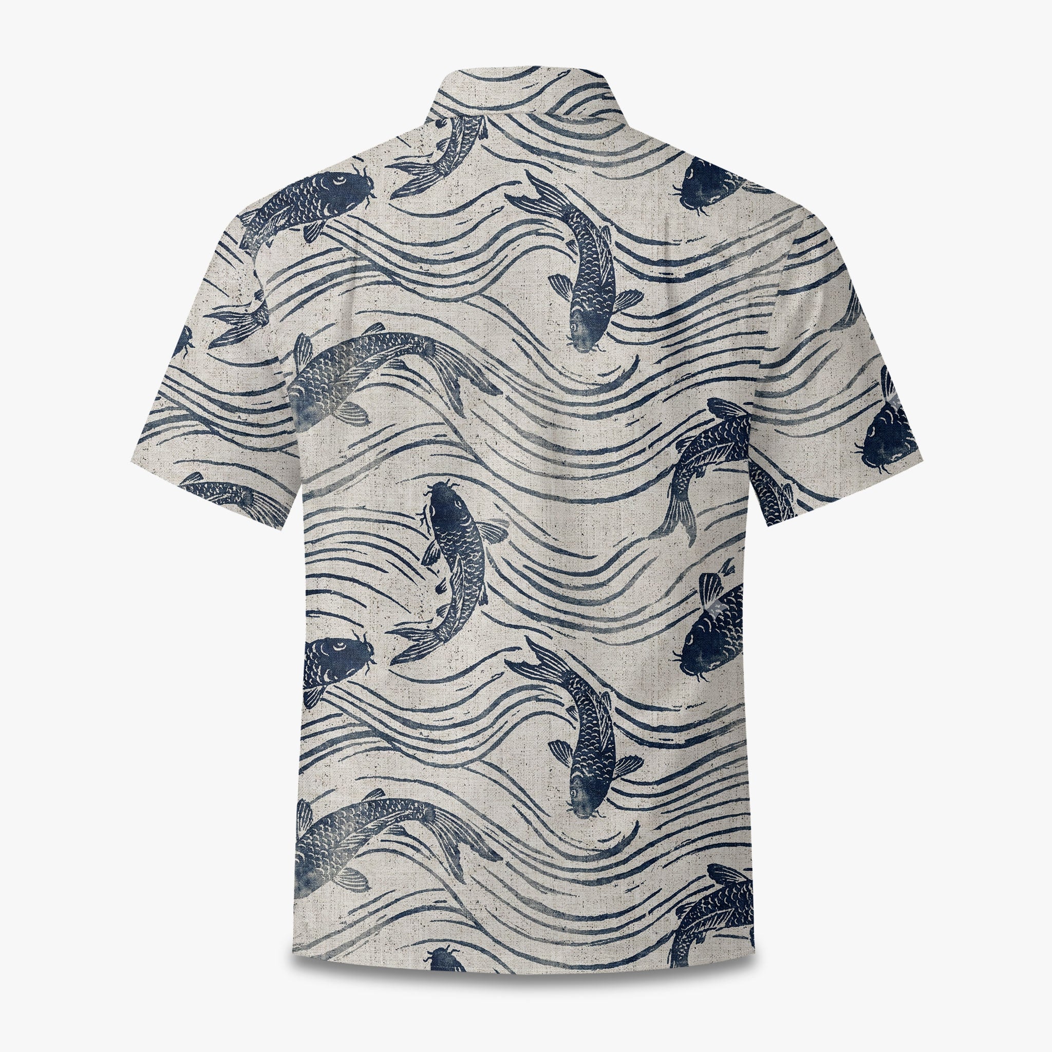 Woodblock Wave & Fin