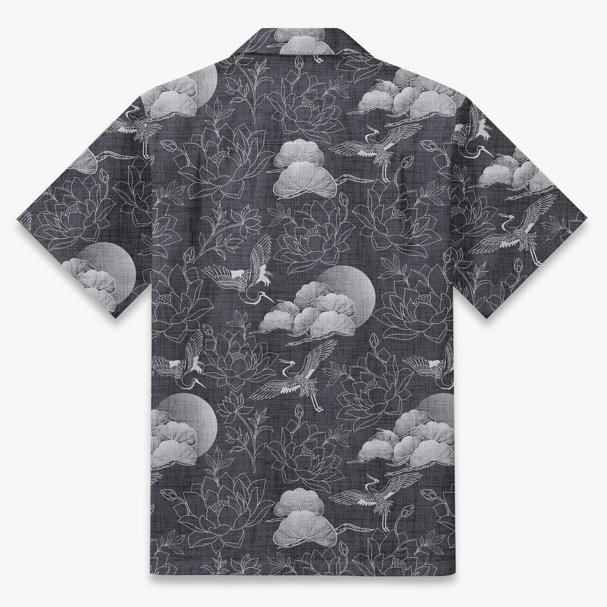 Ethereal Crane & Bloom Camp Shirt