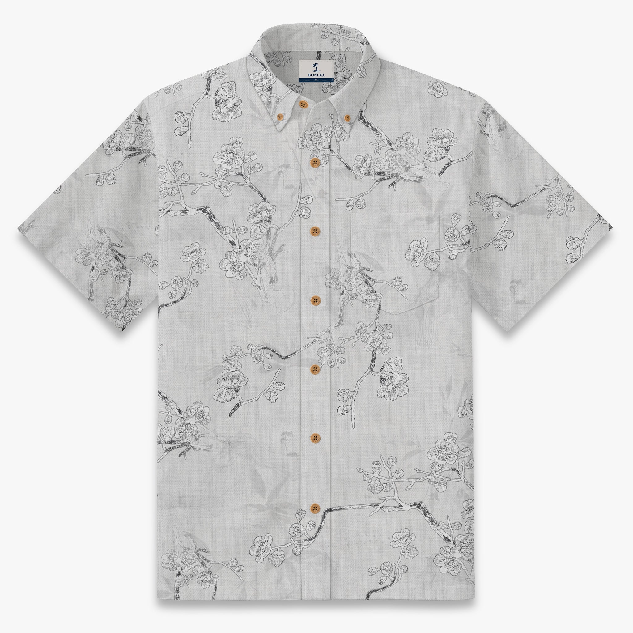 The Kyoto Crimson | Men's Japanese Cherry Blossom Shirt | Bonlax