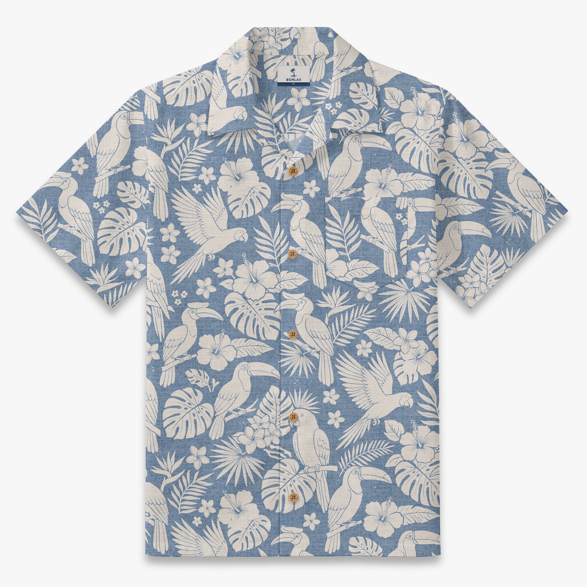 The Coastal Aviary Toile Camp Shirt
