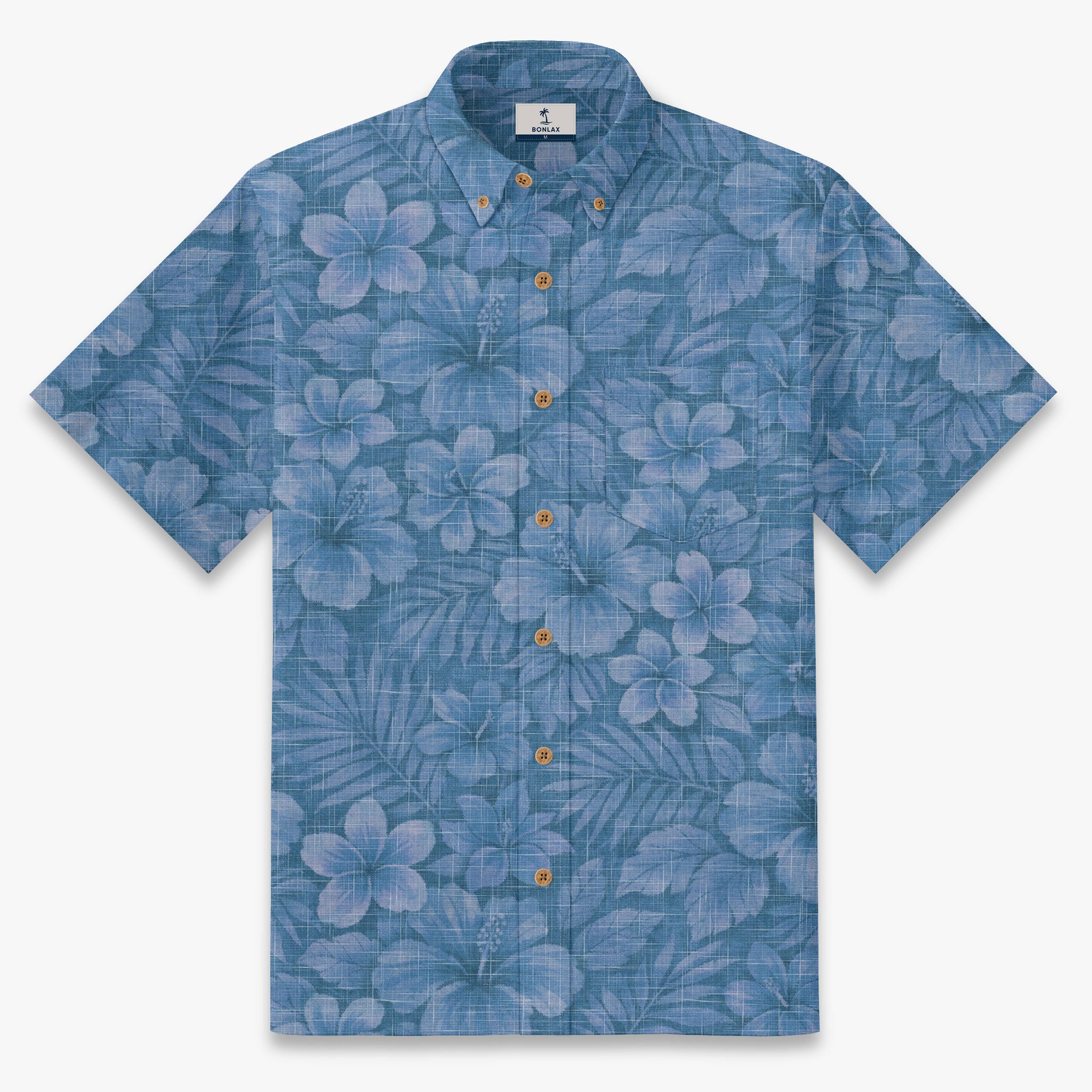 Pacific Slub Tonal Tropic Print