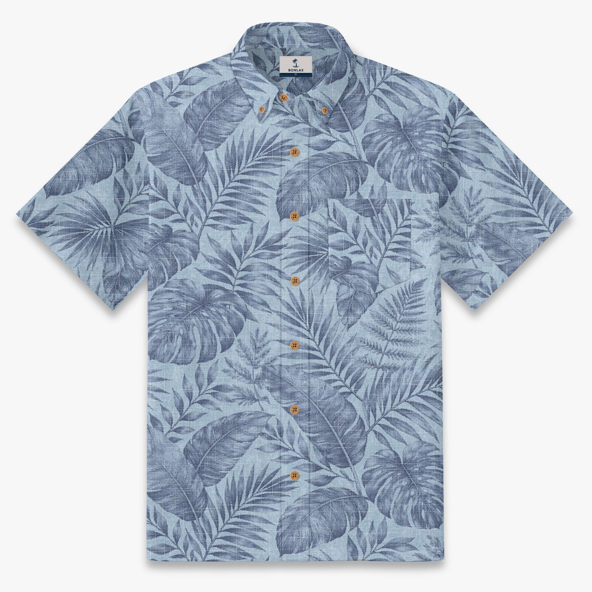 Vintage Indigo Frond Short Sleeve