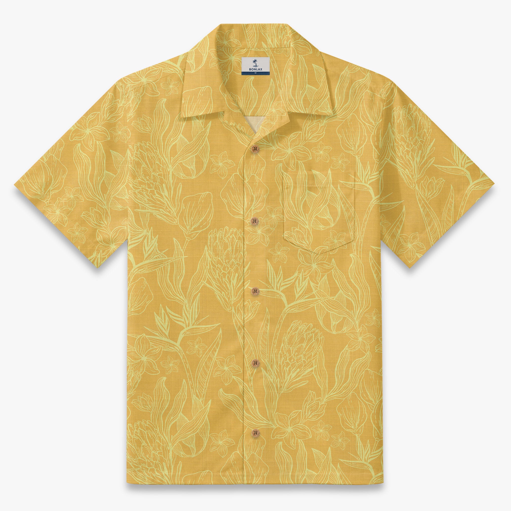 Coastal Protea Sketch Camp Shirt