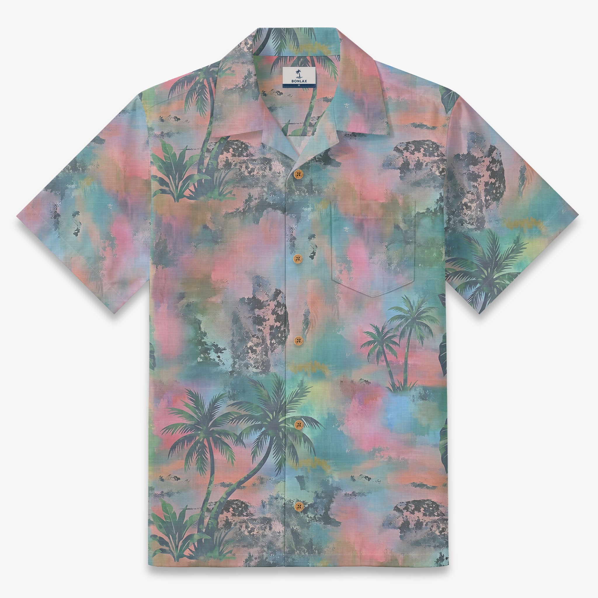 Pastel Palms Camp Shirt