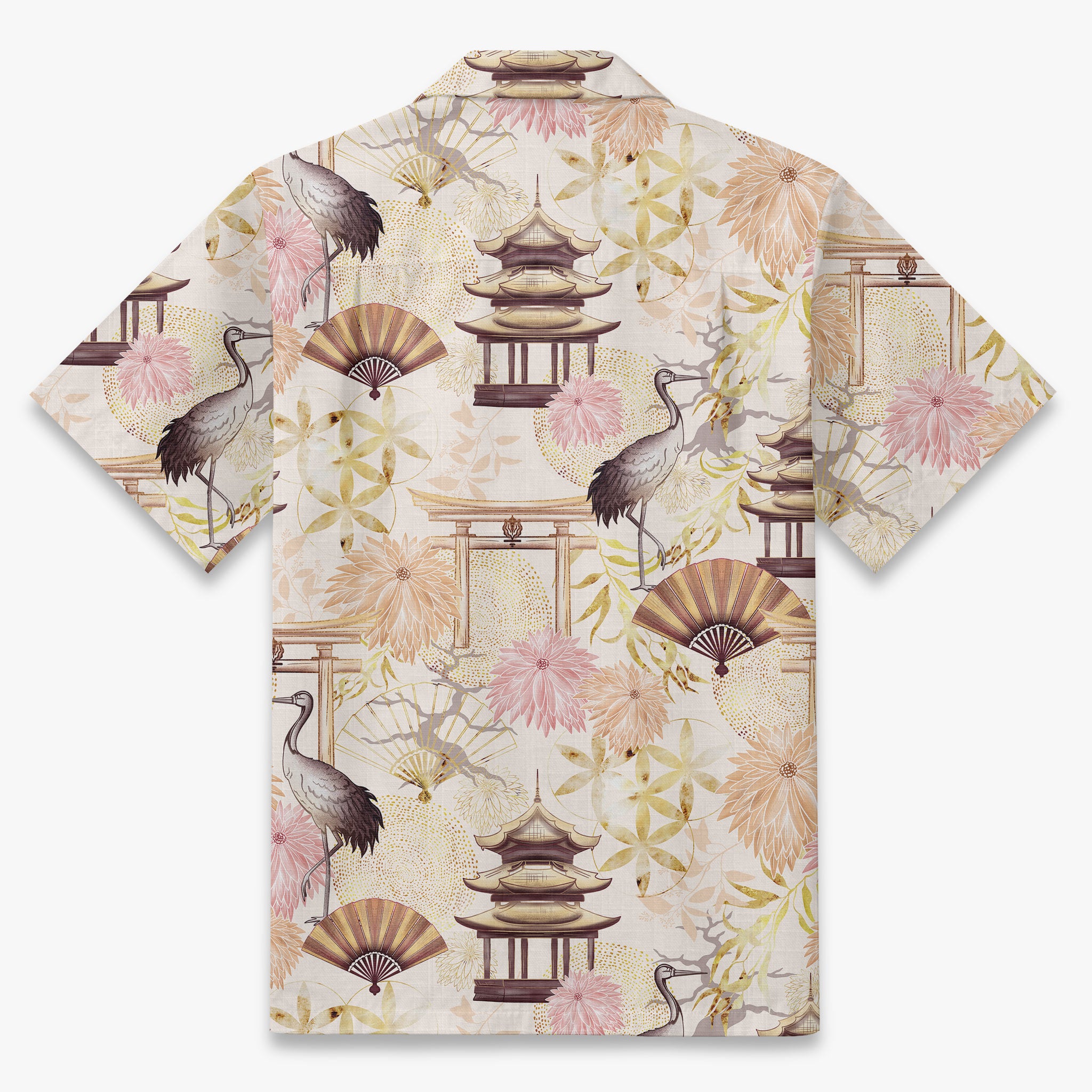 Kyoto Crane Pavilion Camp Shirt