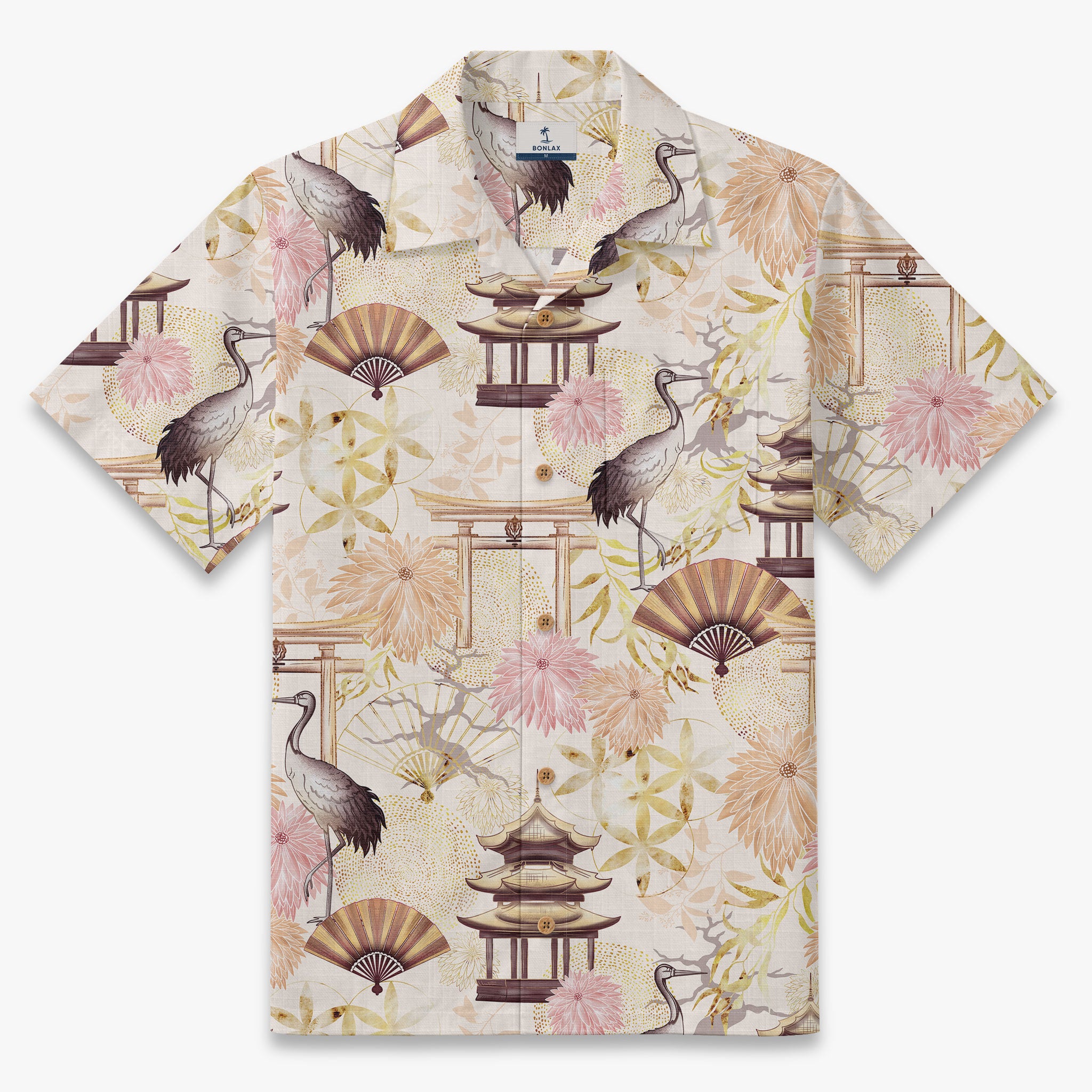 Kyoto Crane Pavilion Camp Shirt
