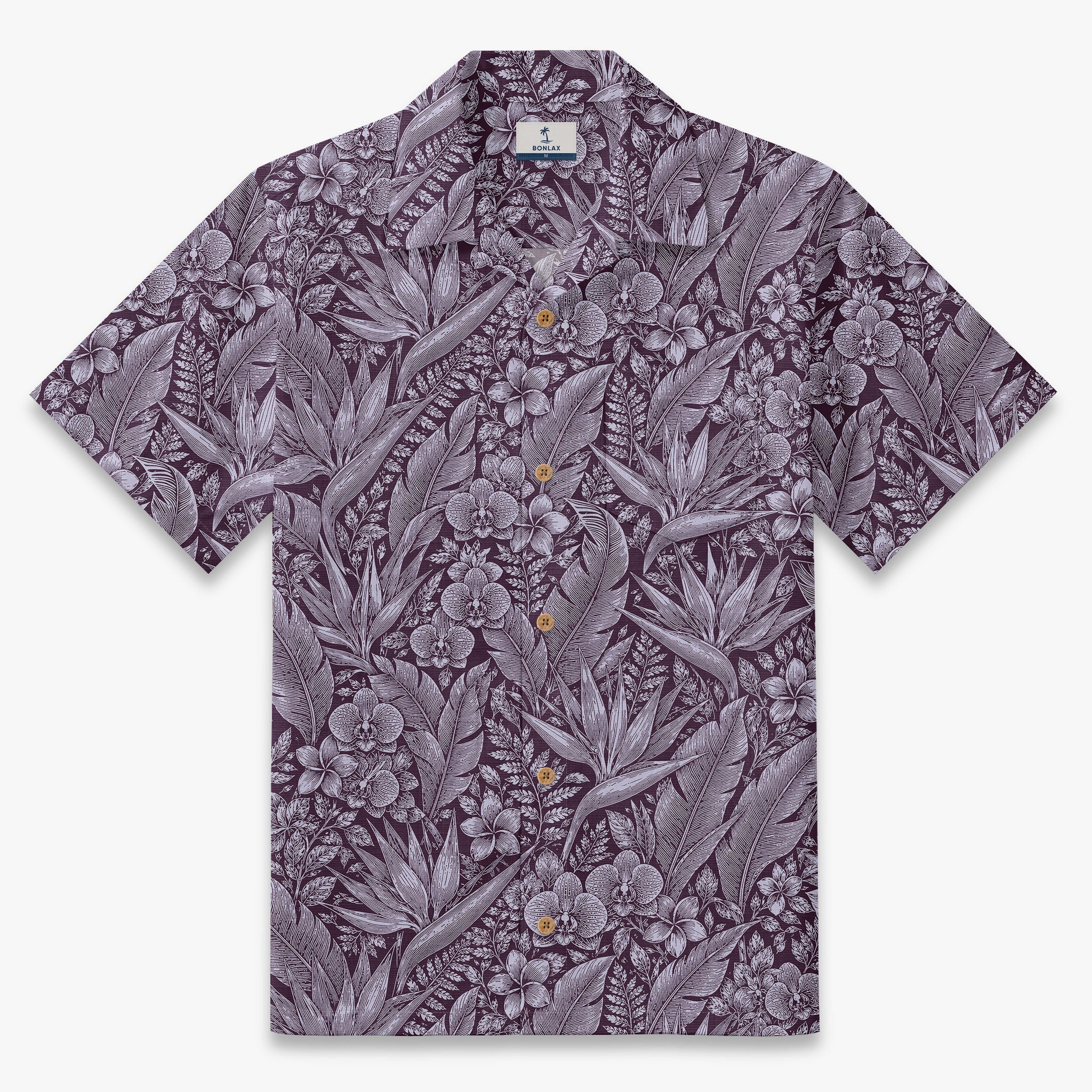Botanical Sketch Aloha Camp Shirt