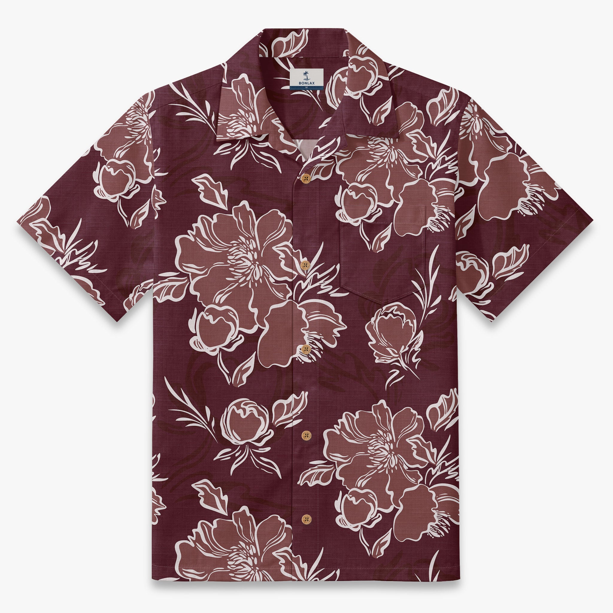 Vintage Peony Resort Camp Shirt