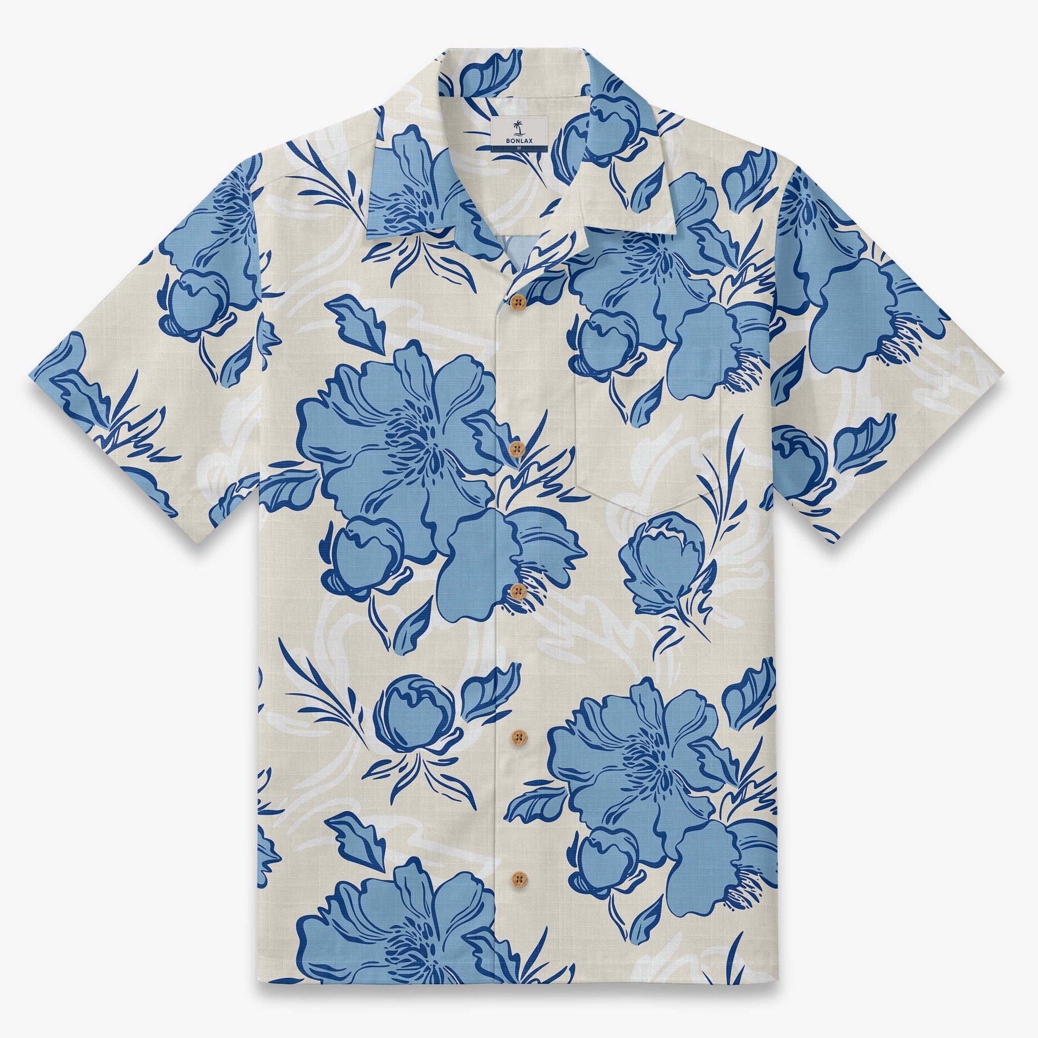 Vintage Peony Resort Camp Shirt