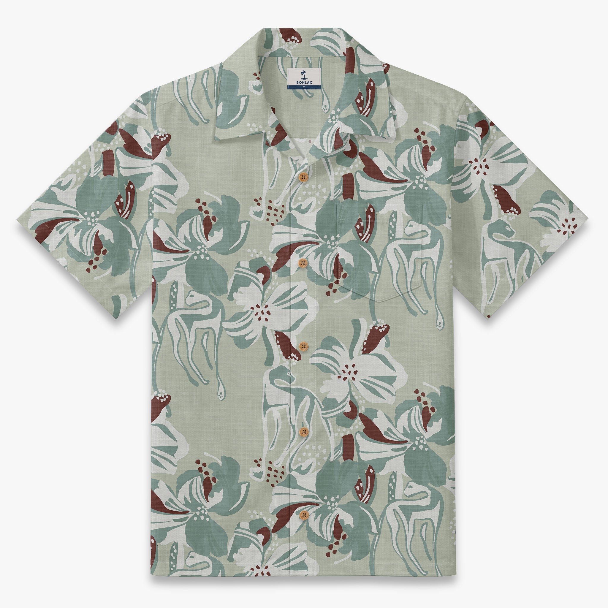 Hibiscus Gazelle Reverie Camp Shirt