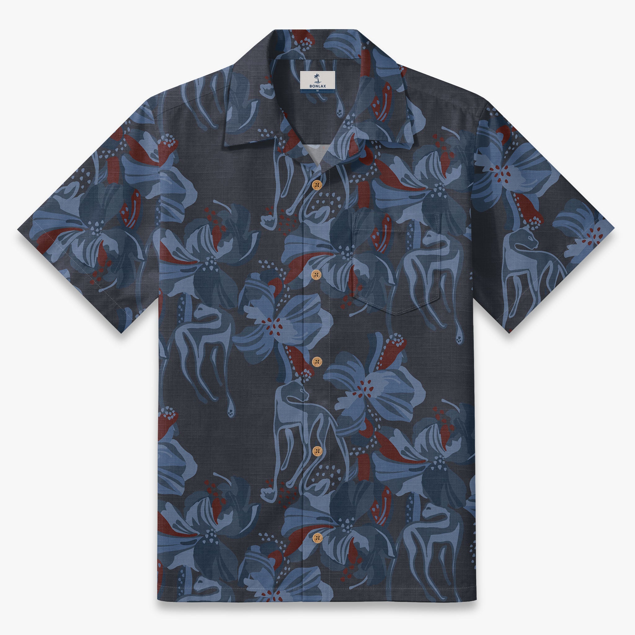 Hibiscus Gazelle Reverie Camp Shirt