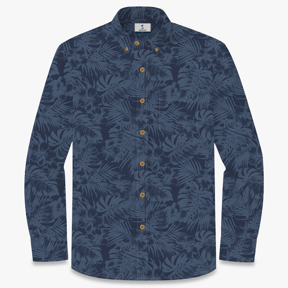 Tropical Dream Shadow of the Night Long Sleeve Shirt