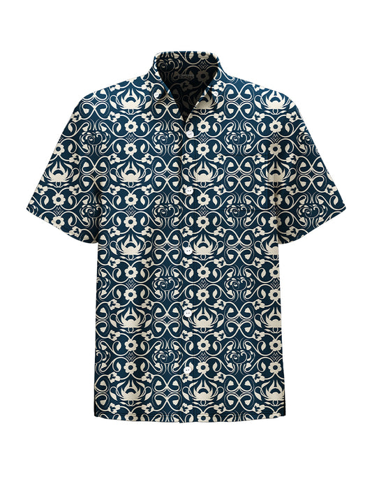 Floral Hawaiian Short Sleeve Shirt - Bonlax