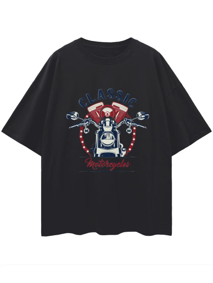 Classic Motorcycle Oversize Tee