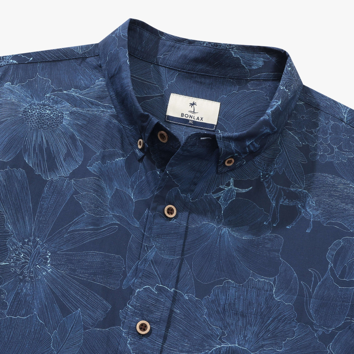 Indigo Floral Elephant Whisper