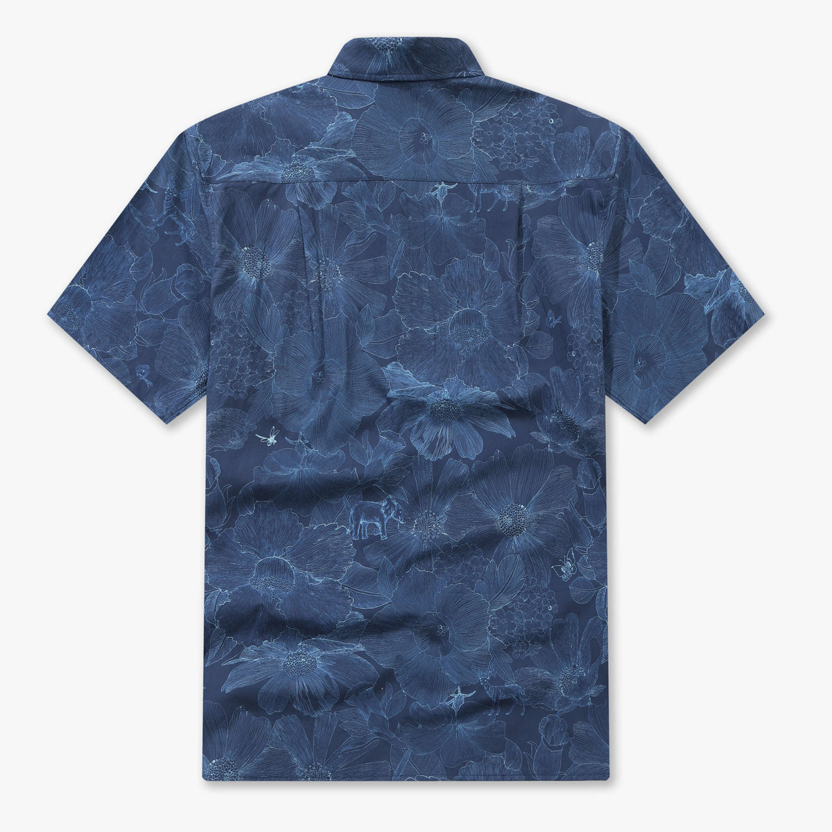 Indigo Floral Elephant Whisper